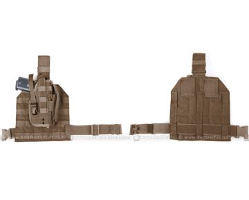 PANTAC Molle Style Leg Panel with Holster (CB / CORDURA)