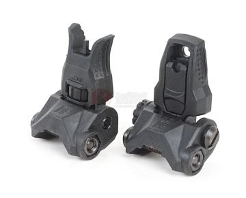 PTS EP Back Up Iron Sight Set (EP BUIS) Front & Rear - Black 1
