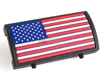 Custom Gun Rails (CGR) Aluminum Rail Cover (PVC American Flag / RWB / Stars Left)