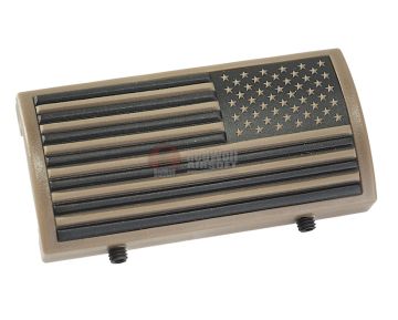 Custom Gun Rails (CGR) Aluminum Rail Cover (PVC American Flag / TAN / Stars Right)