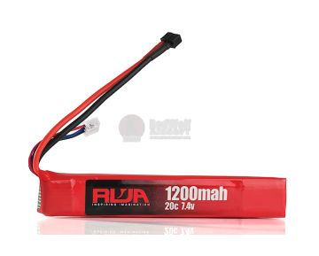 RWA 7.4V 1200mAh (20C) LiPo Rechargeable Battery (Mini Deans)