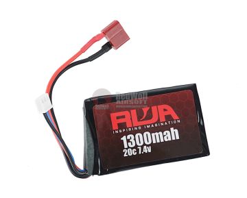 RWA Airsoft Lipo Battery 7.4V 1300mAh (20C, PEQ) (Deans) 1