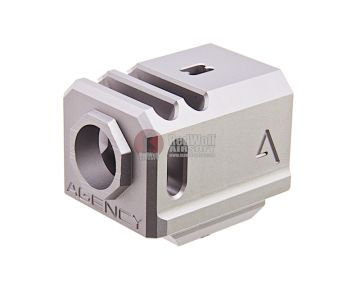 RWA Agency Arms 417 Compensator (Dual Port, 14mm CCW) - Silver 1