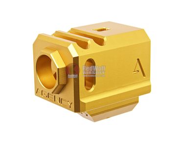 RWA Agency Arms 417 Compensator (Dual Port, 14mm CCW) - Gold 1