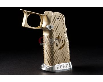 Airsoft Surgeon RWA Infinity CNC Aluminum Aggressive Mobius Grip Set - Champagne Gold 1