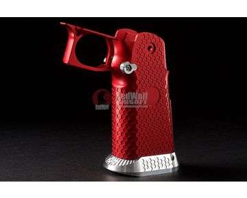 Airsoft Surgeon RWA Infinity CNC Aluminum Standard Logo Recess Grip Set - Crimson Red 1