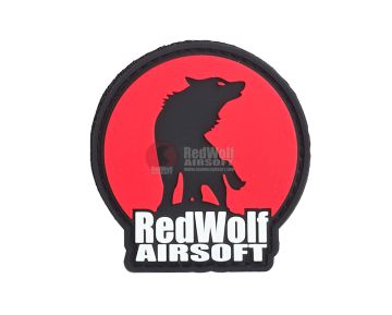 Redwolf Logo Hook and Loop PVC Patch (Red) 1