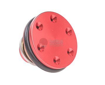 SHS Aluminum CNC AEG Piston Head - Red 1
