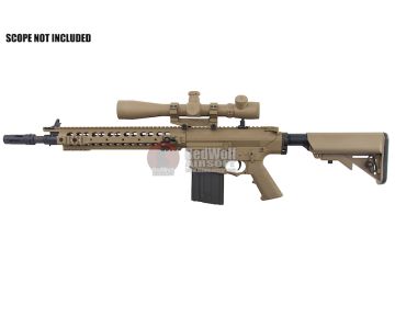 ARES SR25-M110K Airsoft AEG Sniper - Tan (Licensed by Knight's) 1