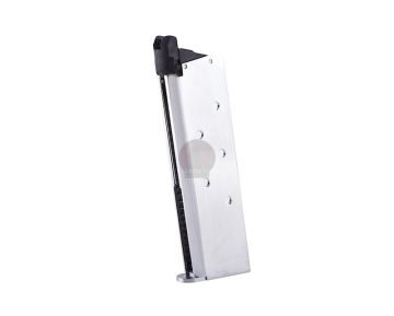 Tokyo Marui 1911 Government GBB Airsoft Green Gas Magazine (26 rounds) - Chrome Stainless 1