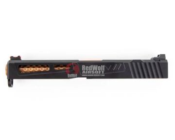 PTS ZEV Prizefighter Slide Kit for Tokyo Marui Model 17 (Leupold DP-PRO Cut) - Black