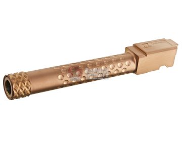 PTS ZEV Threaded Barrel,  Inner Barrel w/ Steel Protector for Tokyo Marui Model 17 - Gold