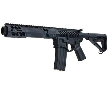 EMG F1 Firearms SBR C7M CO2 Blowback Airsoft Rifle - Black (by APS) 0