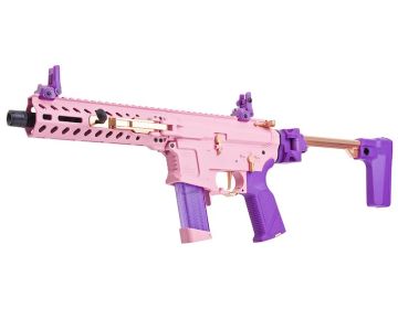 G&G FAR 9 Rapid Folding PCC Airsoft AEG Rifle - Pink 0