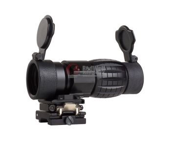 AIM-O 4X FXD Magnifier with adjustable QD mount - BK