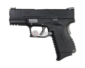 WE XDM 3.8 Compact Green Gas Airsoft Pistol (Licensed by Springfield Armory) - Black