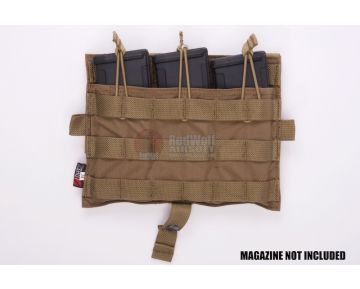 Crye Precision (By ZShot) AVS / JPC Molle Front Flap w/ Flat M4 Pouches (Coyote Brown)