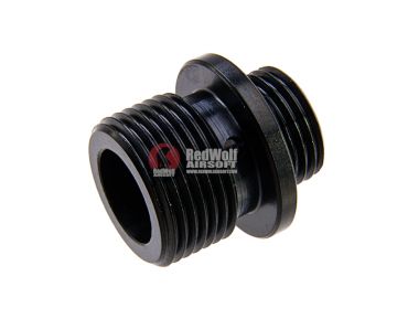 Dynamic Precision Barrel Thread Adapter 11mm CW to 14mm CCW (Stainless Steel) - Black