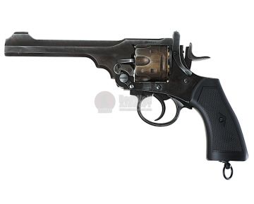 WinGun Webley MK VI Airsoft Revolver CO2 792 (Black Grip, 6mm Version) - Battlefield Finish