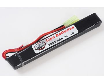 G&P 7.4v 1200mAh (30C) Lithium Polymer LiPo Rechargeable Battery (A - Tamiya)