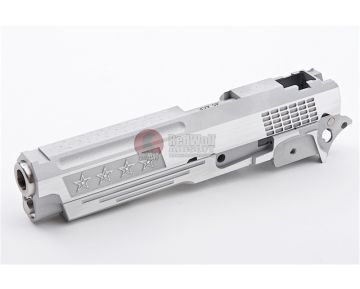 Gunsmith Bros CNC Aluminum STARS Standard Slide Kit Set for Tokyo Marui Hi-Capa Series - Silver