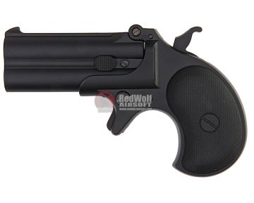 MAXTACT Derringer Full Metal 6mm Green Gas Airsoft Pistol - Black