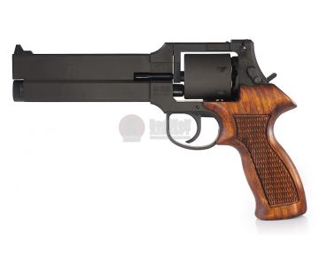 Marushin Mateba Revolver X-Cartridge Series (6mm Black Heavy Weight w/ Wooden Grip)